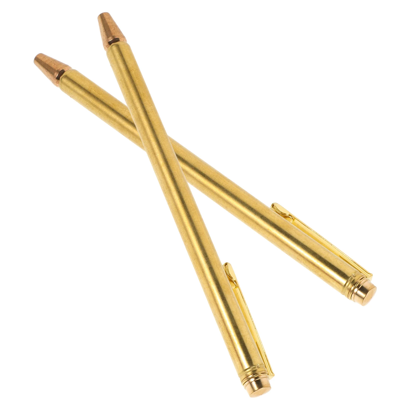 

2Pcs Retractable Copper Dowsing Rods Portable Pen Shape Water Divining Ghost Hunting Treasure Hunting Buried Items