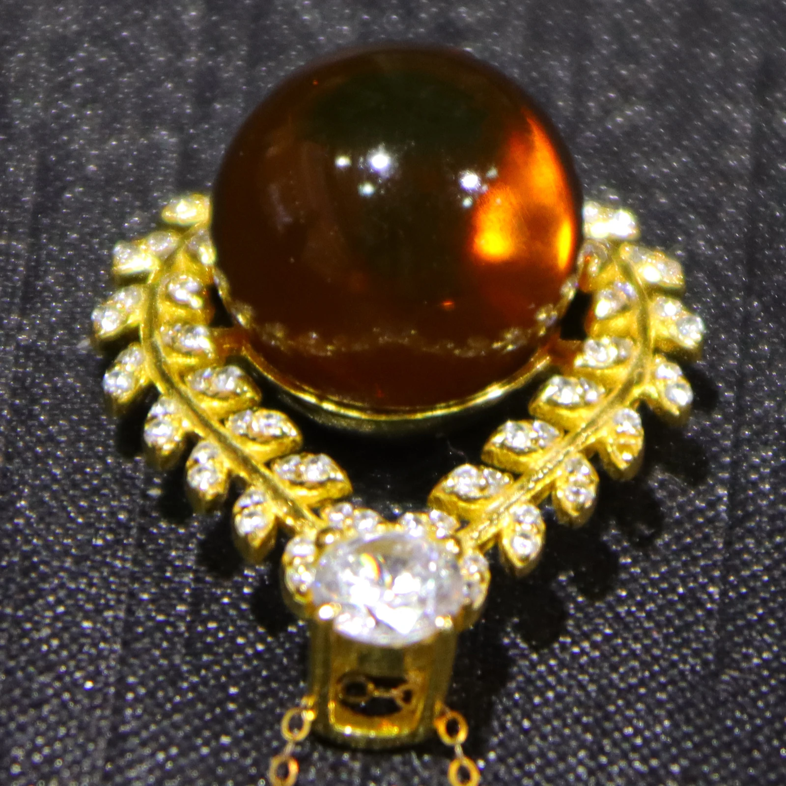 Solid Silver Natural Mexican Blue Amber Teardrop Pendant 13mm Bead