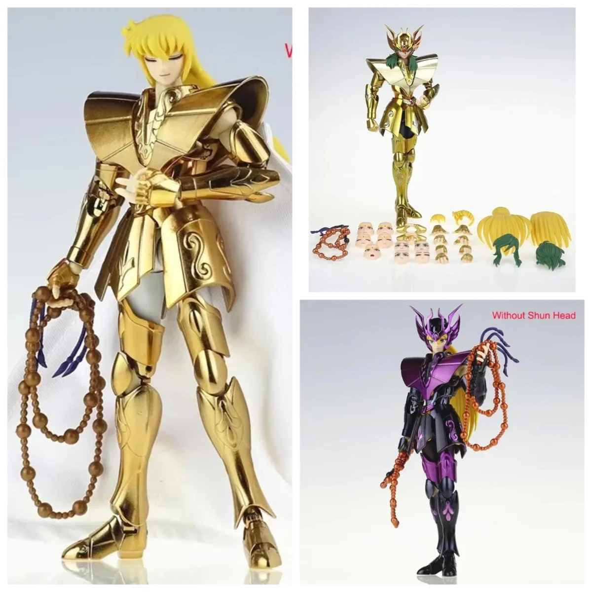 

Точечные товары MST Saint Seiya Myth Exm/ex Металл Дева Шака Андромеда Шунь Голова 24k Hades/Двенадцать движения зодиака