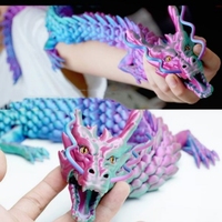 60cm 3D printed Chinese dragon Full body joints that can move Home furnishings and decorations are worth collecting creative toy
