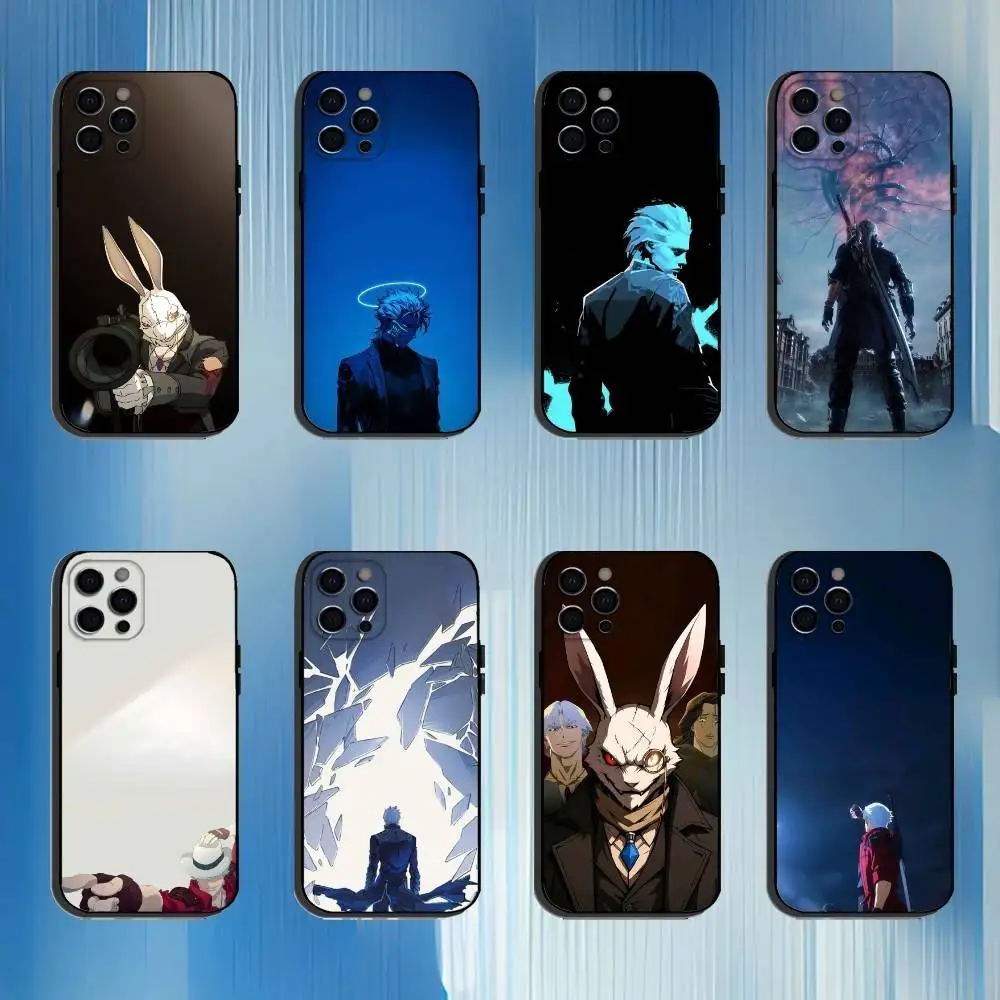 

D-Devil May Game Cry Phone Case For iPhone 16,15,14,13,12,11 Plus,Pro Max, Others Soft Black Cover