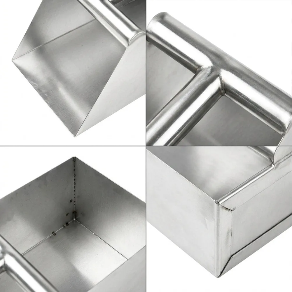 Stainless Steel Shovel for Livestock Feed Distribution Soil Aeration and Waste Relocation Resistant Material Build