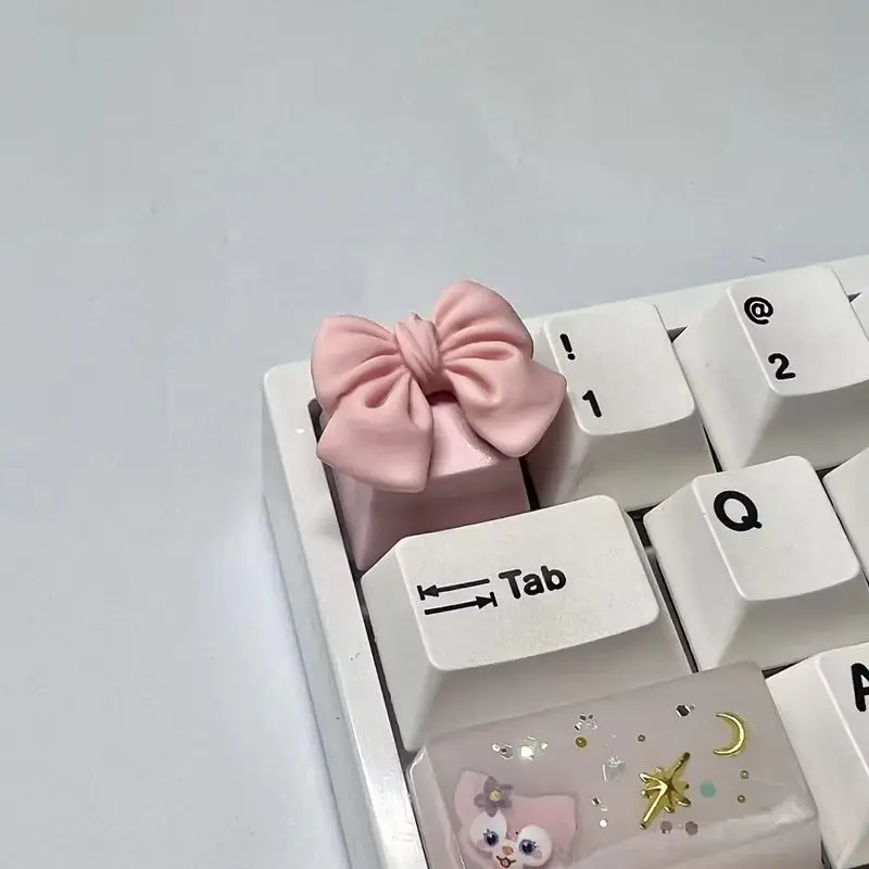 Bow Tie Single Keycap Factory Height Abs Material Five Sided Hot Rising Gaming Mechanical Keyboards Personalized Cartoons Keycap