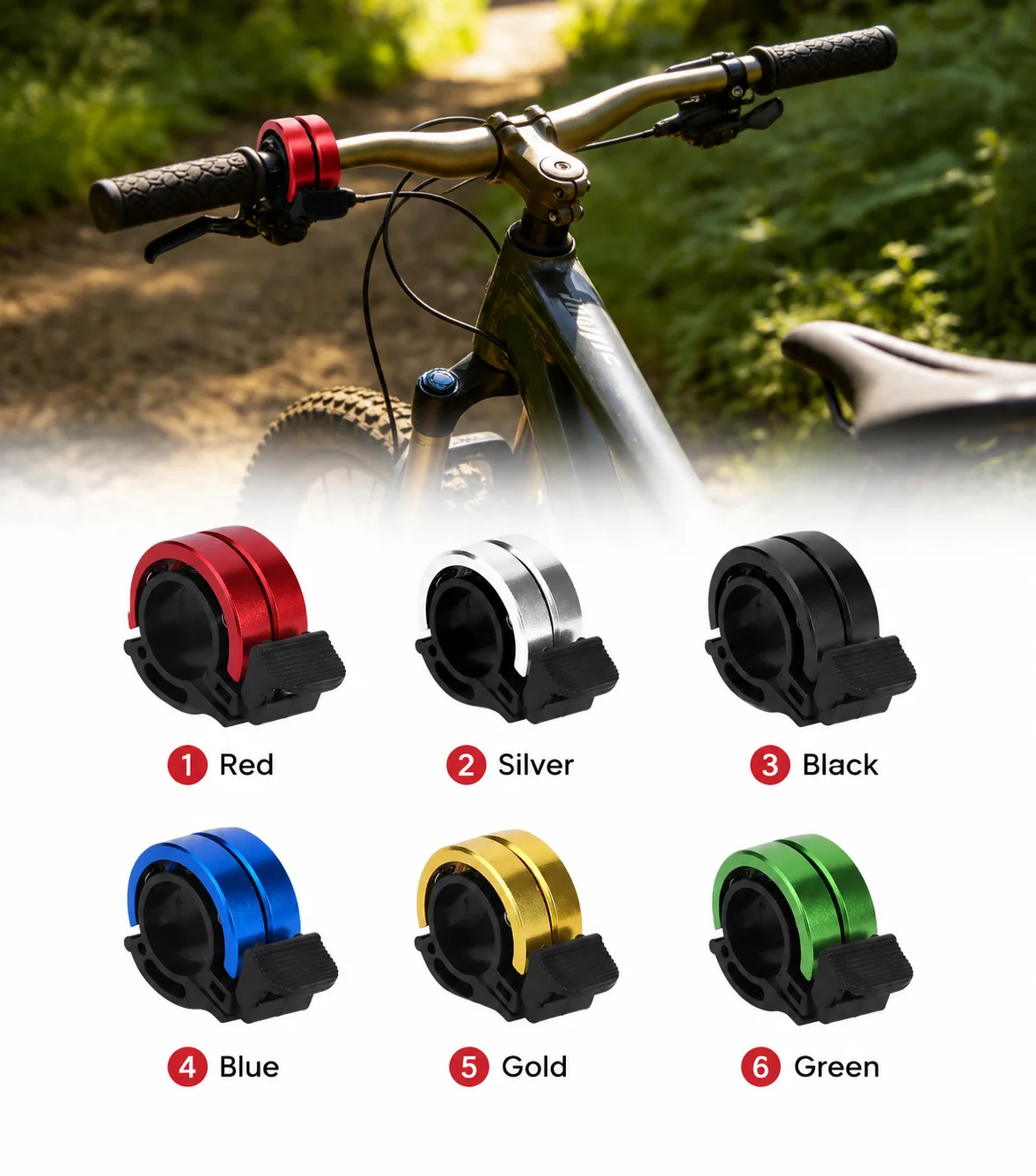 

1pc Bicycle Bell MTB Bicycle Horn Alloy Bike Ring Sound Beep Timbre Alarm …Cycling Handlebar Bicycle Call Bicycle Accessories