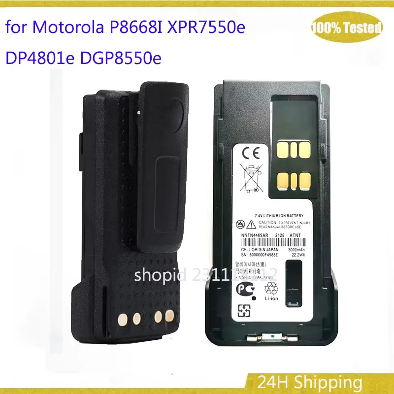 

New 3000mAh Li-ion Battery for Motorola P8668I XPR7550e DP4801e DGP8550e