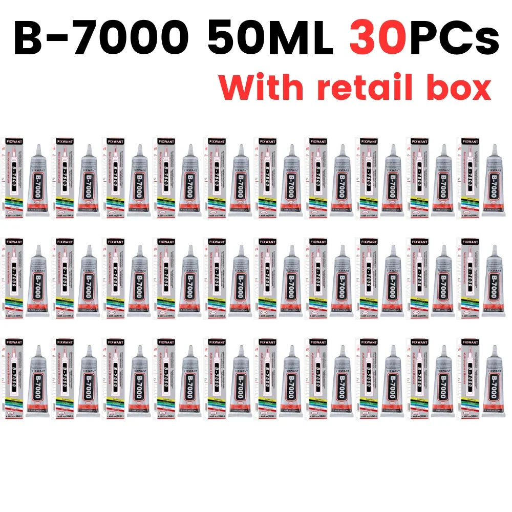 New Formula B7000 Glue FIXWANT B-7000 15ML 25ML 50ML 110ML Wholesale Pack for Choosing Clear Contact Phone Repair Adhesive