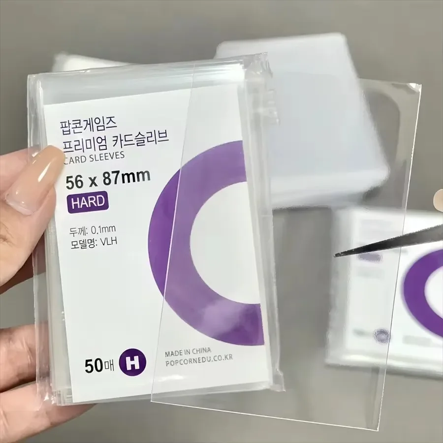 ซองใส่การ์ด 56x87 มม. 63.5x88 มม. แบบใส PP สำหรับใส่การ์ด Kpop โปสการ์ด ฟิล์ม กันน้ำ ปกป้องรูปภาพในอัลบั้มไอดอล