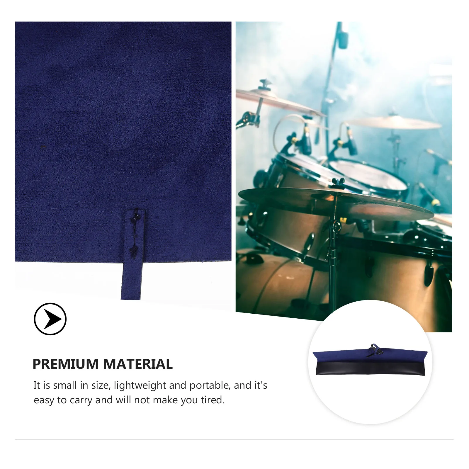 

Drum Stick Bag Drumsticks Container Brush Mallet for Percussion Holder Pu Bags Portable