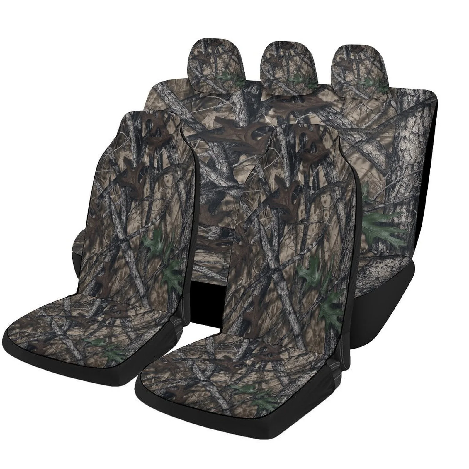 Car Cover Set Featuring A Forest Camouflage Design, Suitable For A Variety Of Vehicles. Stylish And Durable, This Complete Set I