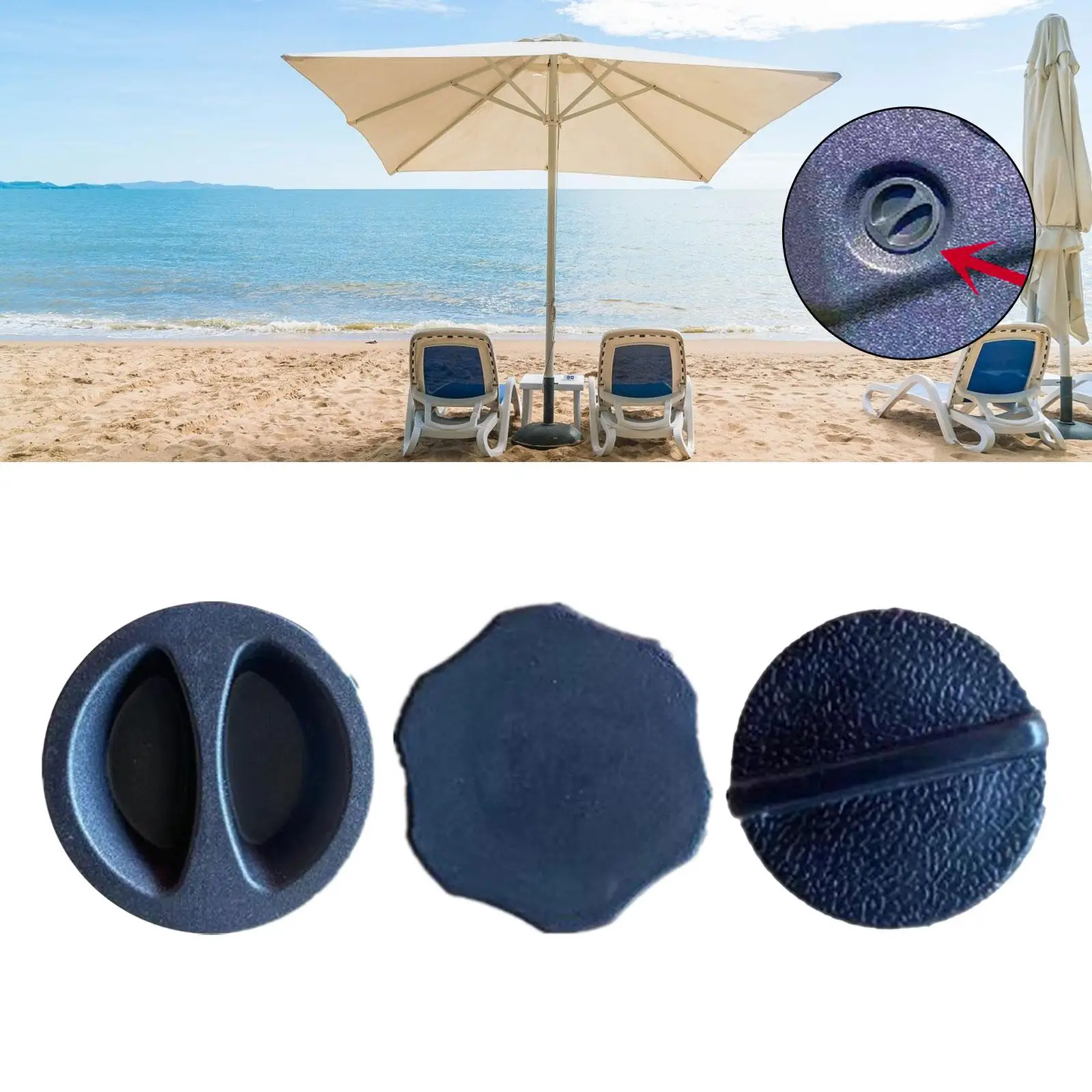 2x Umbrella Base Cover Water Tank Accessories for Umbrella Pole Holder Heavy Duty Water Fillable Base Stand Garden Shade Base