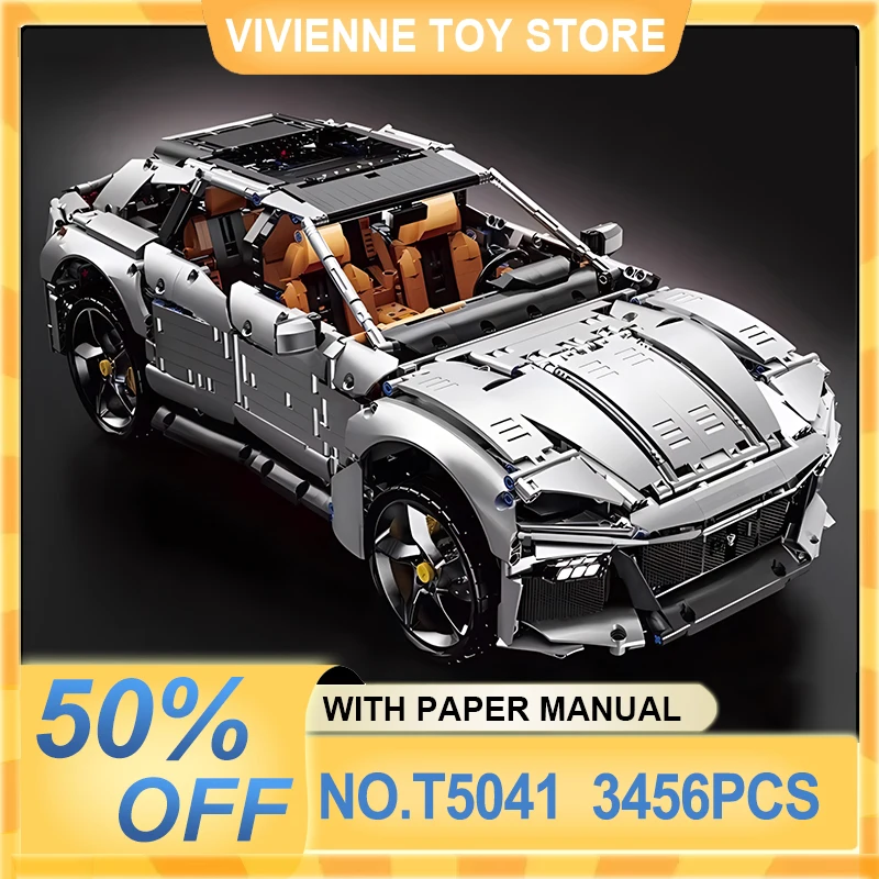 

TGL T5041 технический скоростной Чемпион внедорожник Рейн автомобиль 1:8 строительные блоки внедорожник головоломки игрушки рождественские подарки для детей