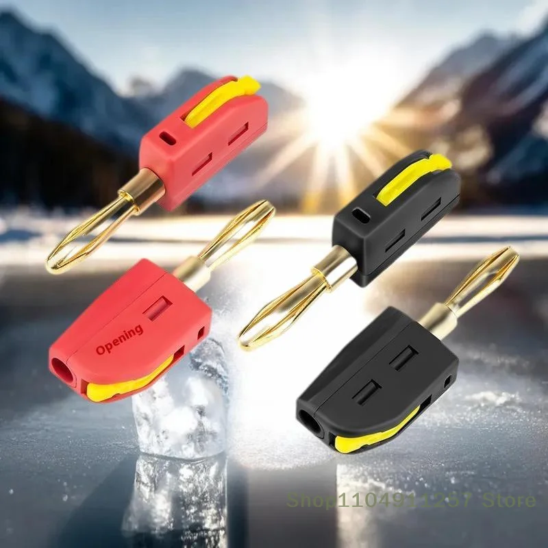 1 Stück Hochstrom 32 A Bananenstecker 4 mm lötfreier Schnelldrahtverbinder Klemmenblock Stromprüfgerät Stecker