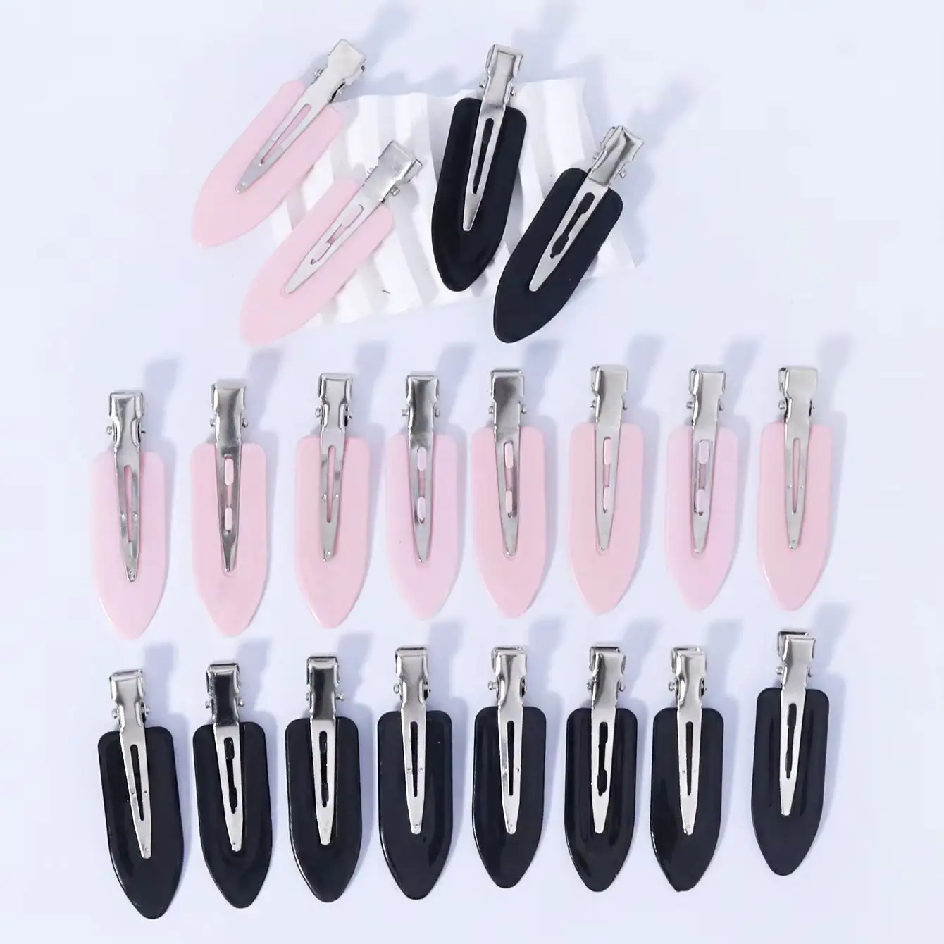 20 قطعة/المجموعة غير منحني مقاطع الشعر سلس الجانب الانفجارات ماكياج الوجه اكسسوارات الإناث تصفيف مقاطع الشعر خاص للشعر المستعار الحقيقي #1