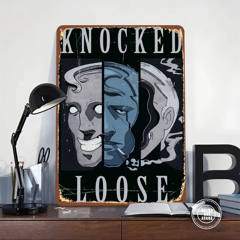 Knocked Loose Graphic Tin Plaque Poster Customized Wall Art Retro Vintage Metal Signs for Room Modern Home Decoration Luxury