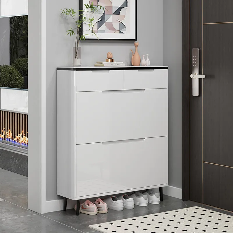 Zapatero minimalista italiano de estilo nórdico, organizador de almacenamiento, zapatero de diseño moderno, zapatero vertical de lujo, muebles para el hogar