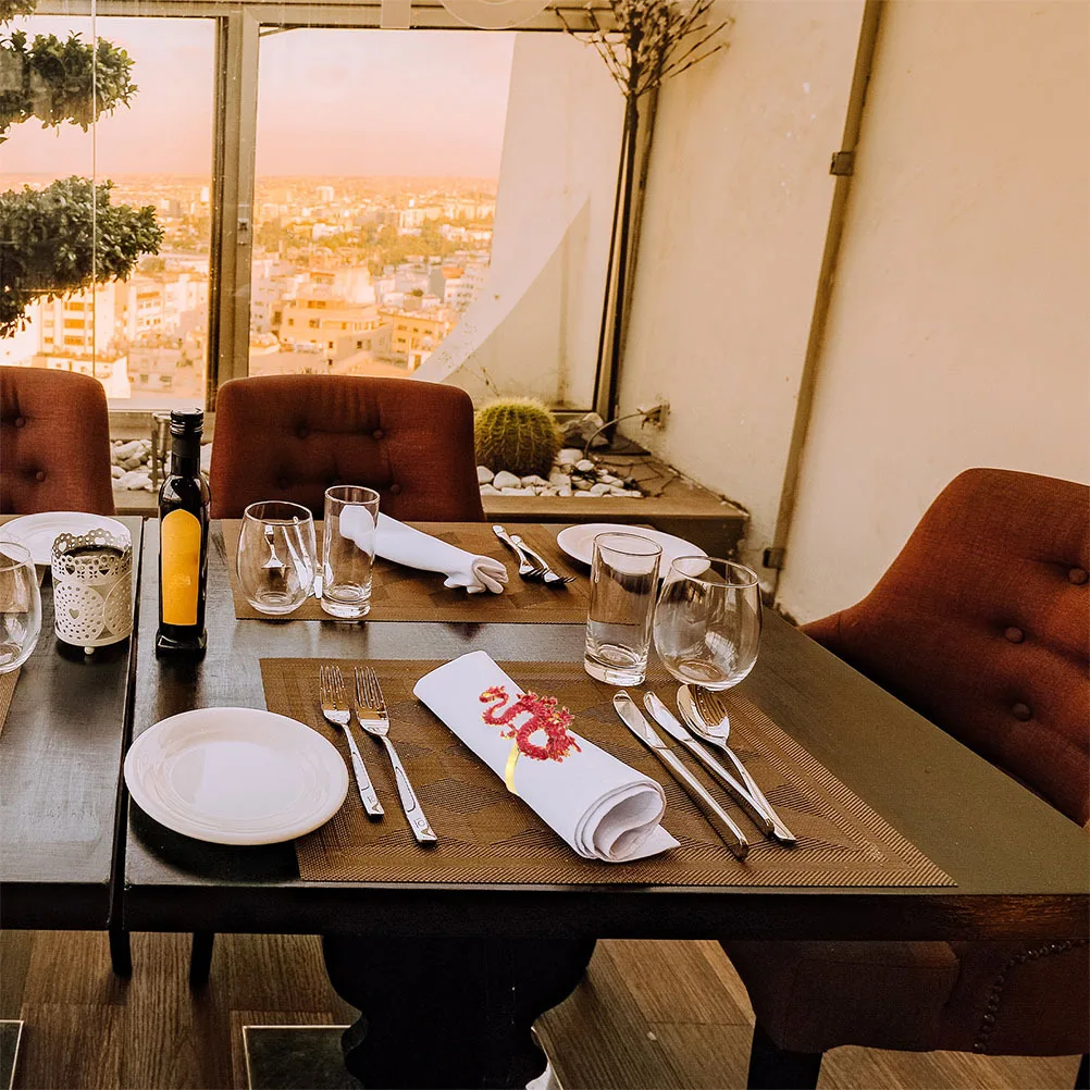 

4Pcs Chinese Dragon Napkin Rings Metal Holders Spring Festival Table Decor Elegant Cultural Dining Accessories