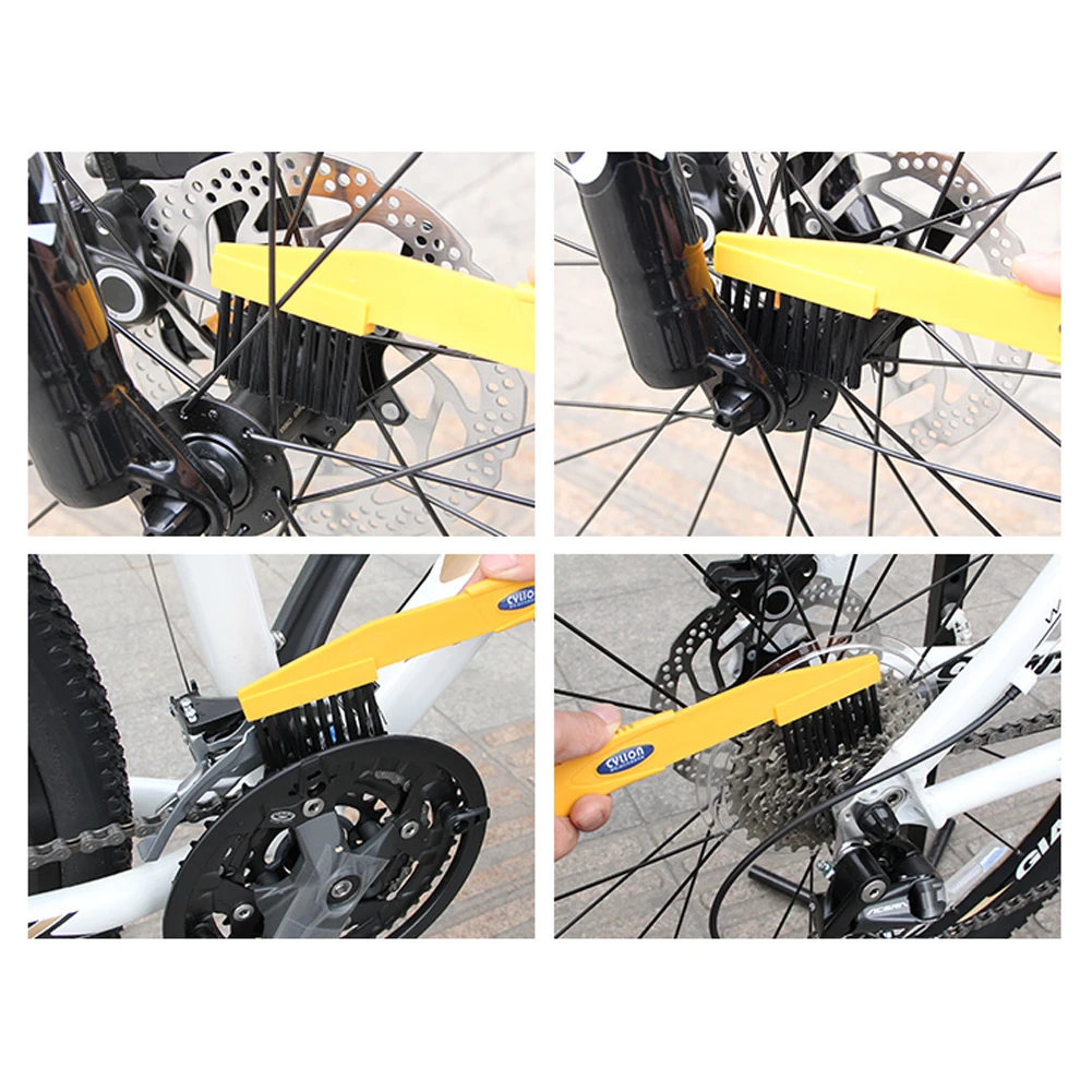 6Pcs Chain Cleaner Multi-Function Tyre Brush Tool Set Bike Cleaning Tool Set Bike Wash Tool for City Bike Folding Bike view 6