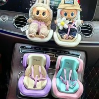 new Suitable for LABUBU safety seats, aromatherapy air conditioning vents, cute car decorations, doll accessories