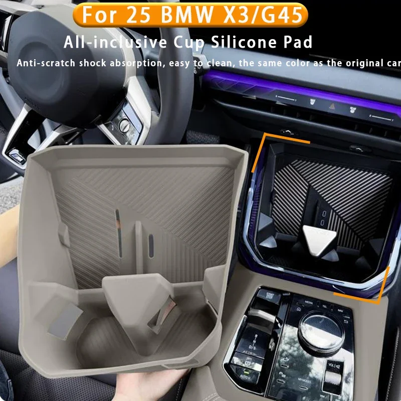 

For BMW X3 G45 2025+ Silicone Wireless Charging Pad Non-Slip Mat Dust-Proof Charger Protect Cover Mat Car Interior Accessories