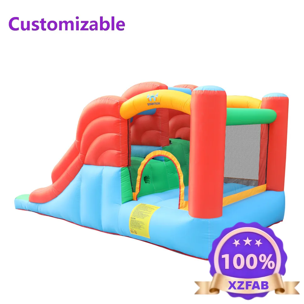 Factory Direct 2026 Inflatable trampoline double slide Small naughty castle equipment Inflatable nylon small trampoline castle s