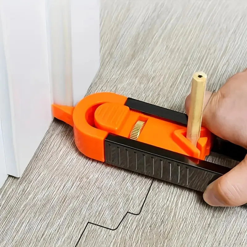 New Profile Scribing Ruler - Contour Gauge with Adjustable Lock, Precise Woodworking Measuring Tool & Profile Duplicator