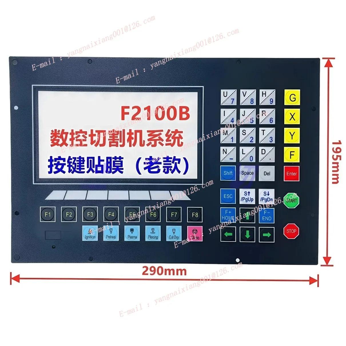 For Fangling F2100B Membrane Keypad CNC Plasma Flame Cutting Machine Control System Keyboard Panel Operation Control Panel