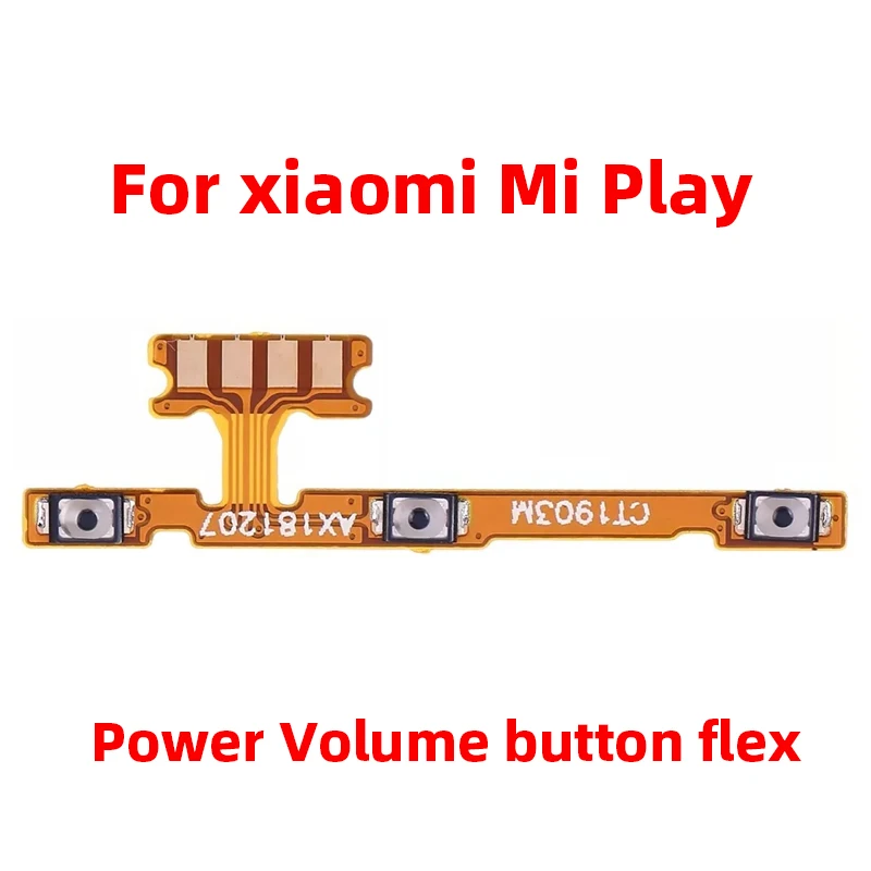 For Xiaomi Mi Play Power ON OFF Volume Camera Key Button Switch Flex Cable Replacement