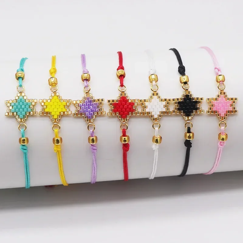 ZGMXR Bohemia Rice Bead Bracelet Adjustable Hand Knitting Versatile Zoon Tracks And Clues Design Fashion Accessory