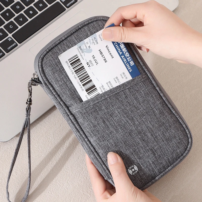

Passport Holder Bag Family Rfid Blocking Passport Wallet Travel Essentials Wallet Travel Document Organizer Credit Cards Case
