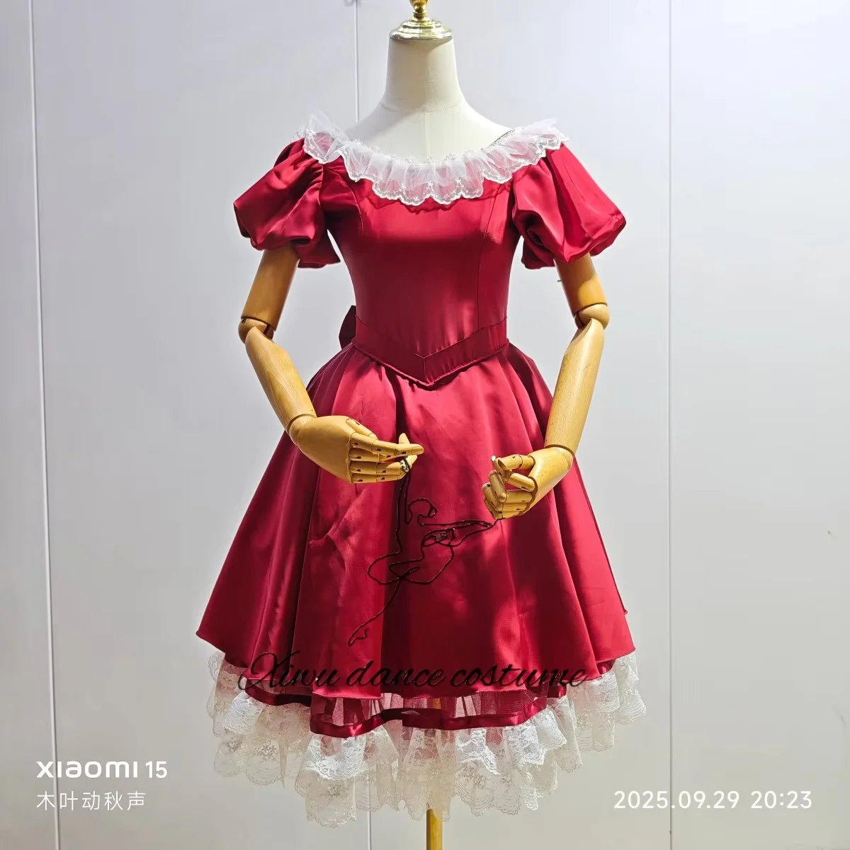 Customized Wine Red Nutcracker Clara Doll Ballet Performance Costume