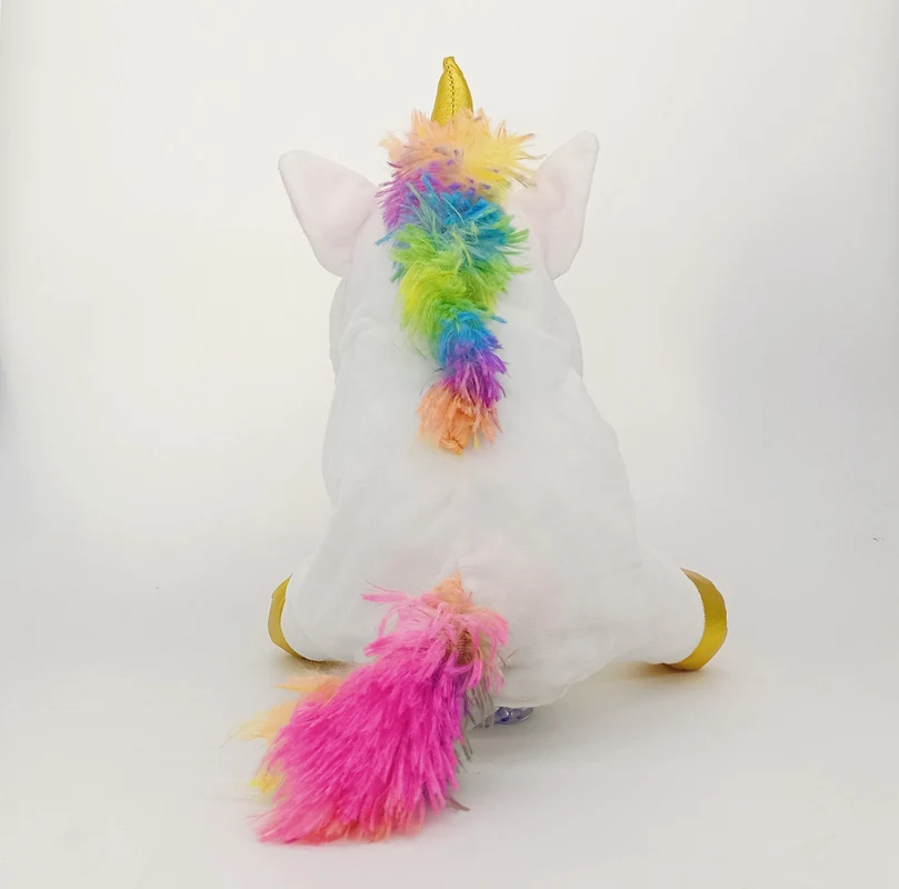 30CM Hand Dolls Children's Toys Plush Rainbow Unicorn Cute Unicorn Family Story Role Playing Finger Toys