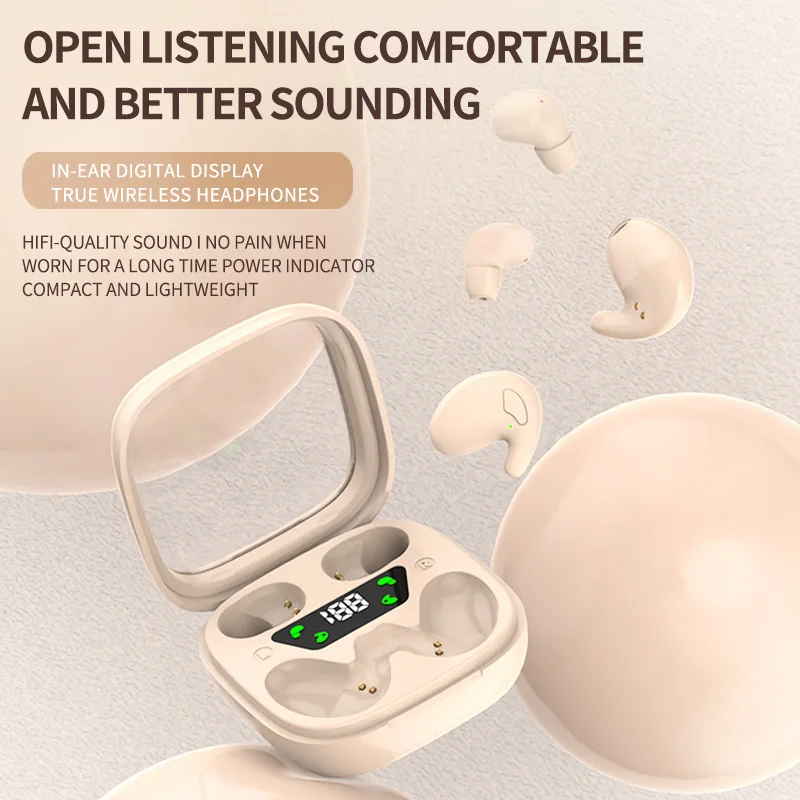 

New cross-border Bluetooth dual earphones with ultra long battery life for esports games, in ear sleep earphones