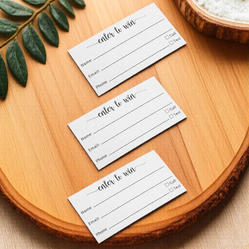 100Pcs Multi-Use Tickets Blank Raffle Cards Ballot Sheets Party Supply Voting Entry Forms Raffle Tickets