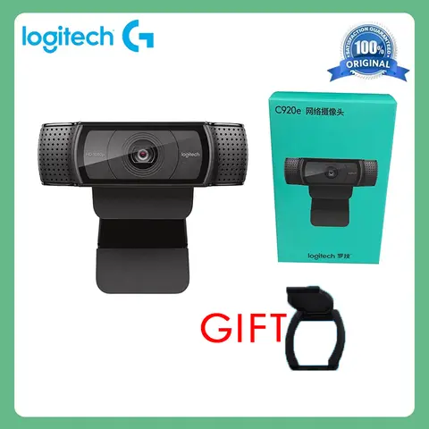 Logitech C920E HD Pro Webcam Widescreen Video Chat Recording USB Smart 1080p Web Camera For Computer C920 Upgrade Version CMOS