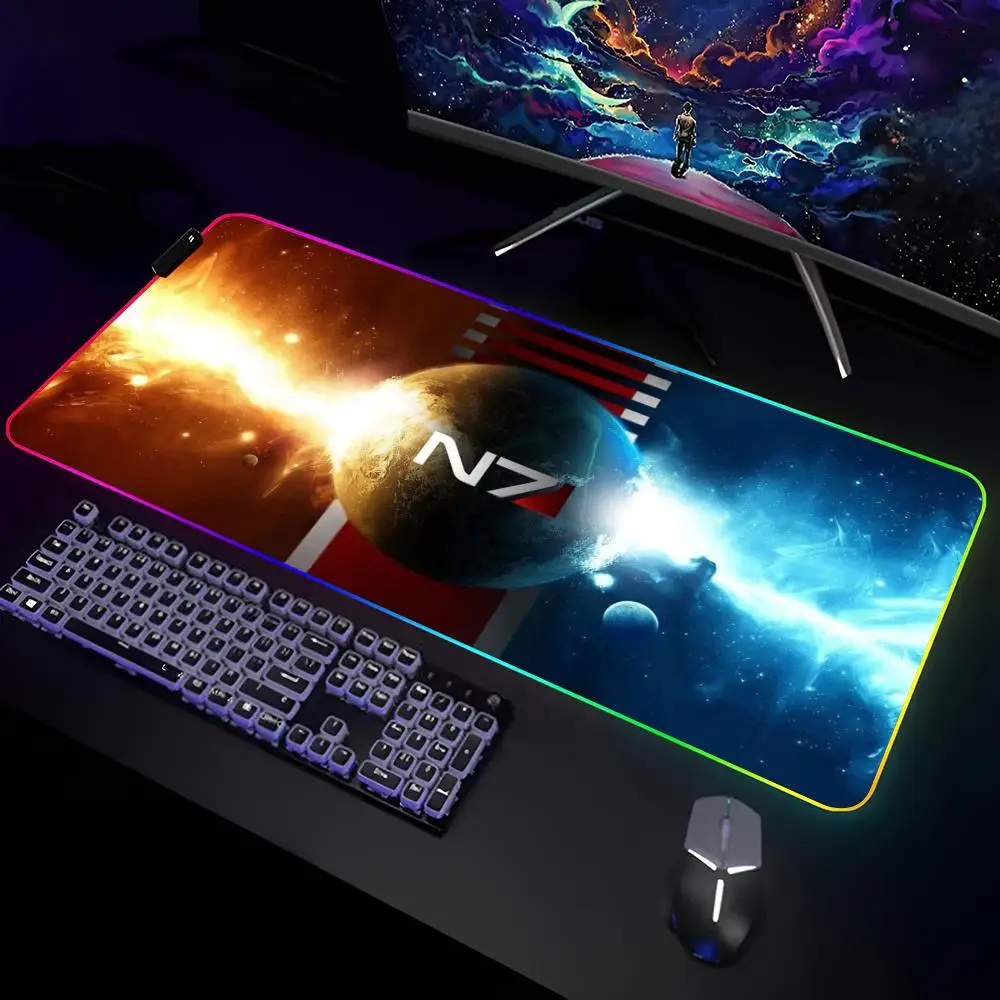 n7-m-mass-e-effect-ゲームマウスパッドゲーマー-rgb-デスクマットキーボードマットゲーミングラップトップ-led-マウスパッドデスクプロテクターアニメマウスマット