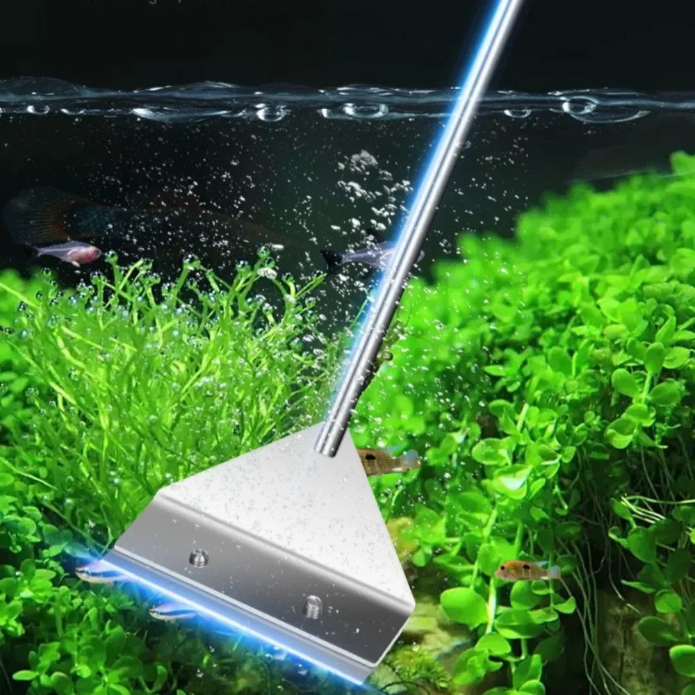 

Fish Tank Cleaning Tool Flat Sand Algae Removal Dual-use Glass Algae Removal Scraper Household Cleaning Tool aquarium accessorie