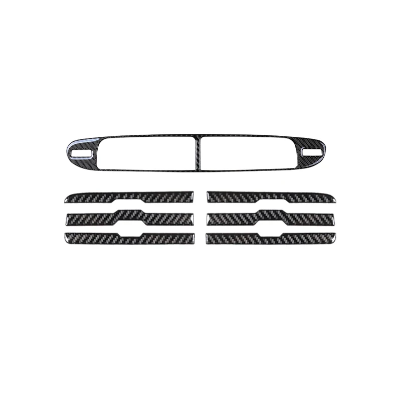 Carbon Fiber Air Outlet Patch Vent Frame Decoration Strips Car Stickers For Chevrolet Camaro 2010 - 2015