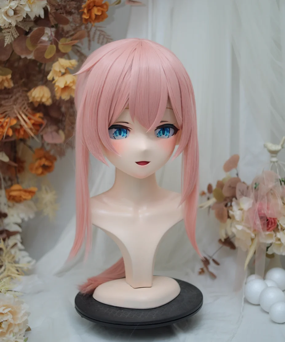 (NFD36--48) تخصيص كامل الرأس مع قفل جميلة أنثى/فتاة اليابانية Animego شخصية Kig تأثيري Kigurumi قناع كروسدريس دمية