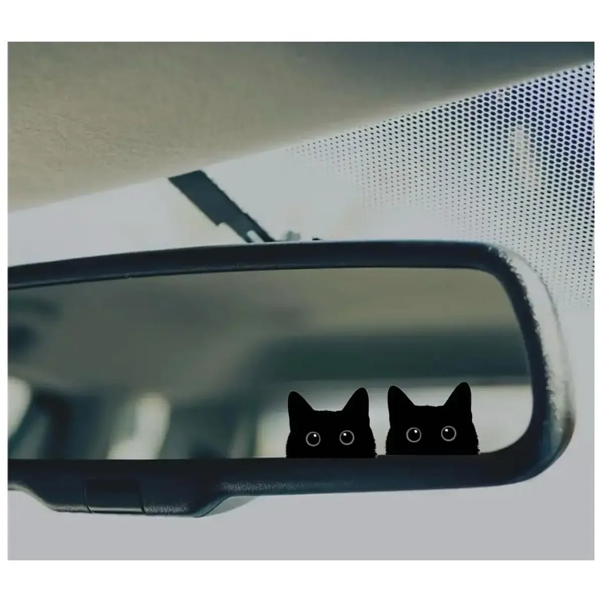 4 個/セット スイートブラックキャットシルエットステッカー - バックパック、自転車、デスクトップ、ラップトップ用のかわいい防水ビニールデカール
