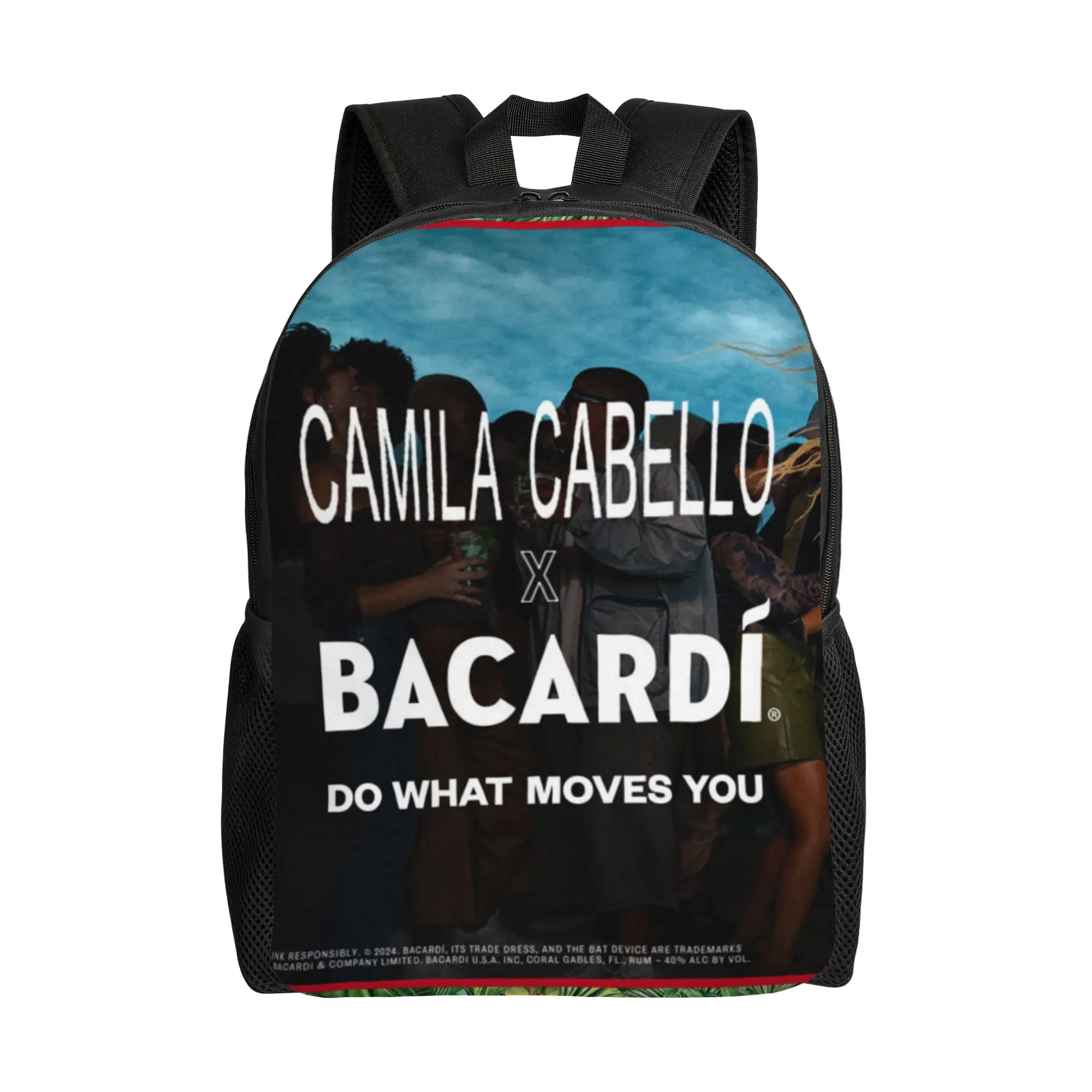 

bBacardi Guide to Rum Month Vintage Illustration bBacardi Backpack Ladies Daily Large Capacity Schoolbag Back To School Season