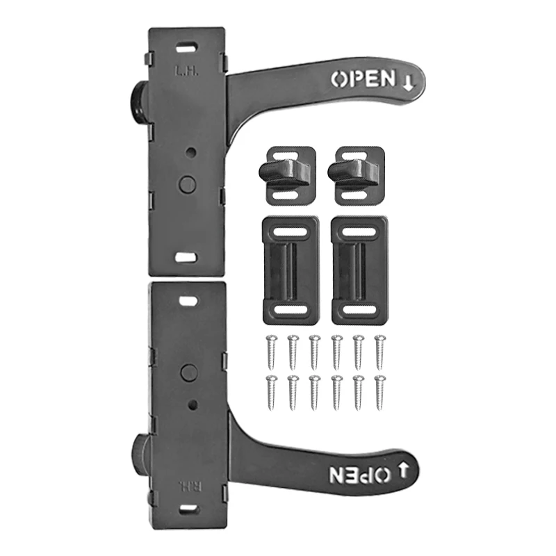 1 Set ABS Car RVs Screen Door Latches Left/Right Hand Handle Entry Door Latch Replacement for RVs Campers Motorhome Trailer