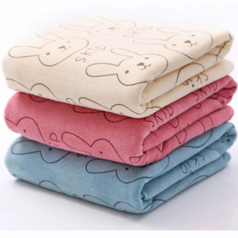 Lapin doux microfibre bébé infantile nouveau-né gant de toilette serviette de bain tissu d'alimentation bébé bain enfants serviette bébé serviette