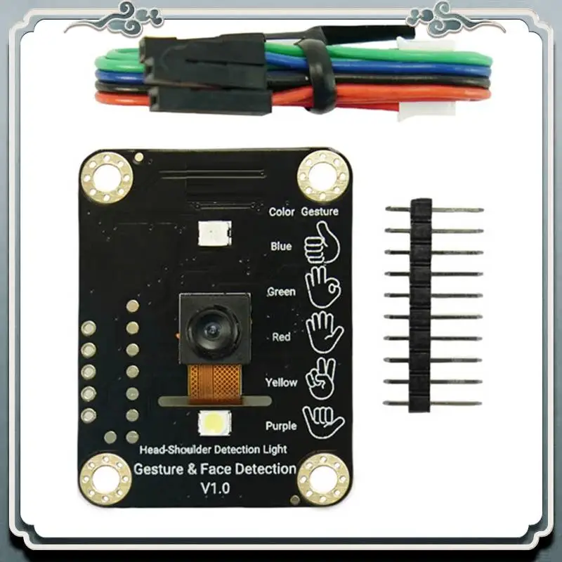 Sensor de gesto visual AI premium Sensor de rastreamento de presença humana visual AI Sensor de alcance de 5 gestos