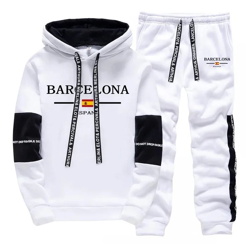Fashion Autumn Winter Men's Tracksuit Print Casual Hoodie Sweatshirts Outdoors Sports Jogging Clothing 2026 Quality Sportswear