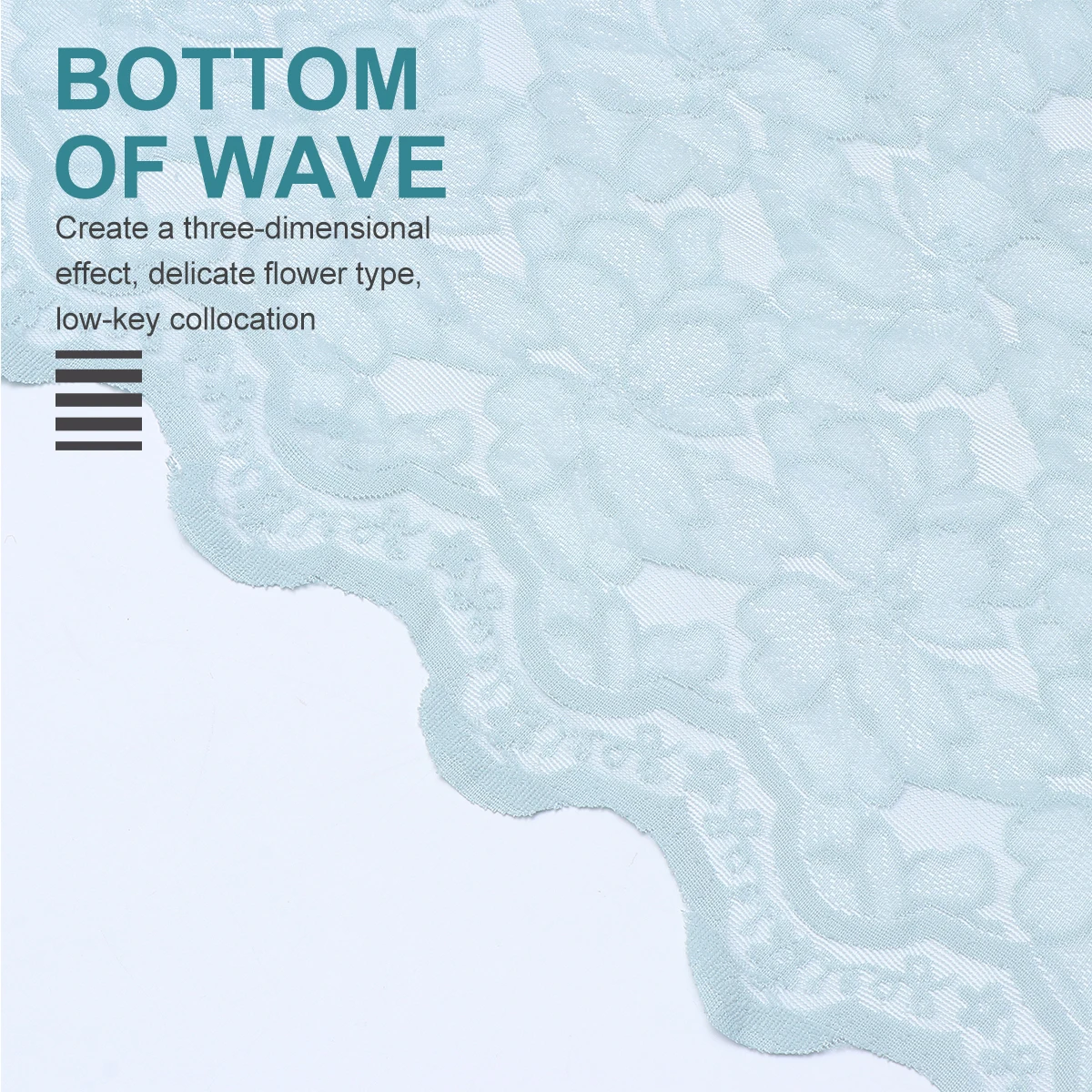 

Stylish Lace Curtain Half Length Short Window Drape for Bedroom Living Room Decor Easy Install Removable Cozy Romantic