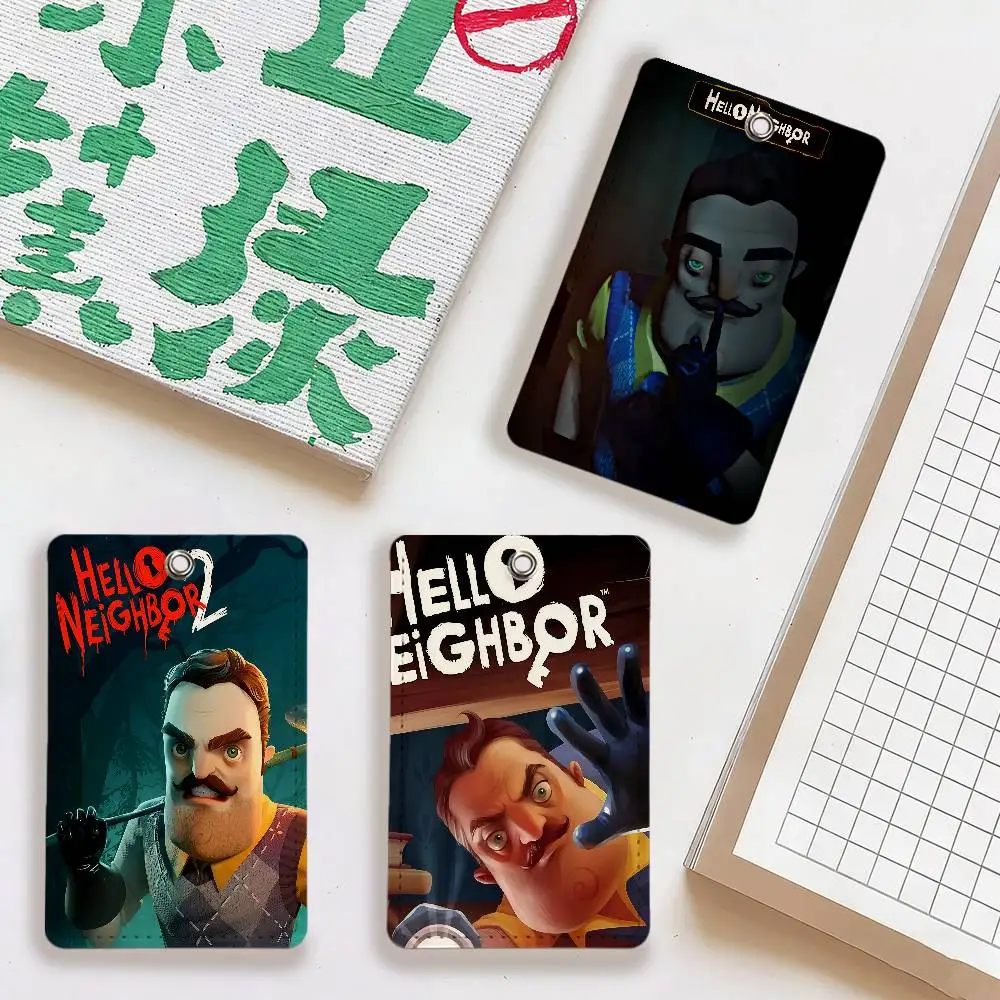 

Игра H-HELLO N-NEIGHBOR Держатель для карт Больничные учетные удостоверения личности Аксессуары Подарок