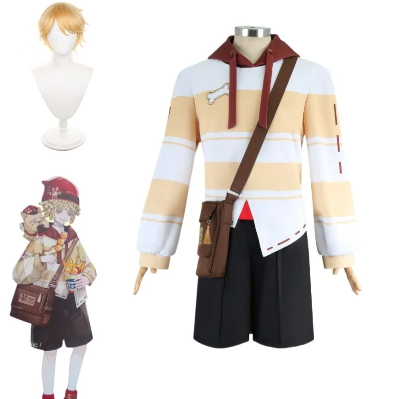 Victor Grantz Postman Cosplay Costume Wig Anime Game Halloween Uniform Suit  ﻿