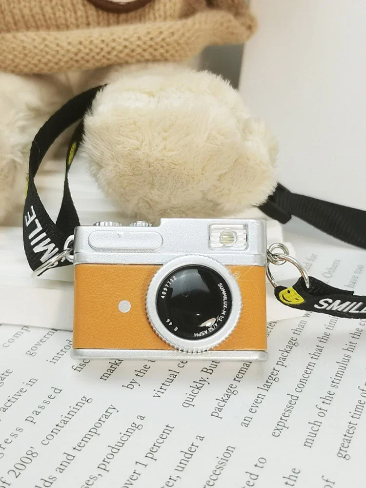 For 17cm Labubu V1 V2 Doll Accessories  Miniature Digital Camera Can Emit Light Retro Color Scheme  Labubu Clothes Ropa Labubu