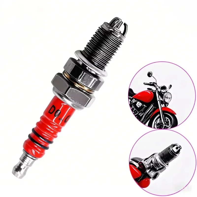 1/2Pcs 3-Electrode Racing Spark Plug A7TC D8TC for GY6 CG 50-250CC ATV Motorcycle Scooter Ignition