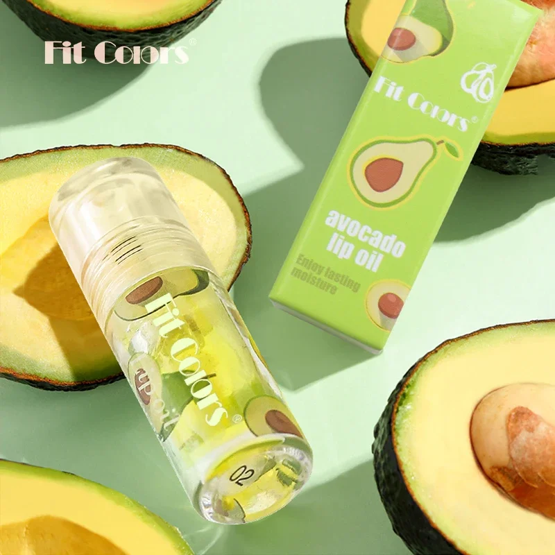 Óleo labial hidratante de frutas com ácido hialurônico desbota linhas labiais transparente brilho de água esmalte efeito espelho duradouro